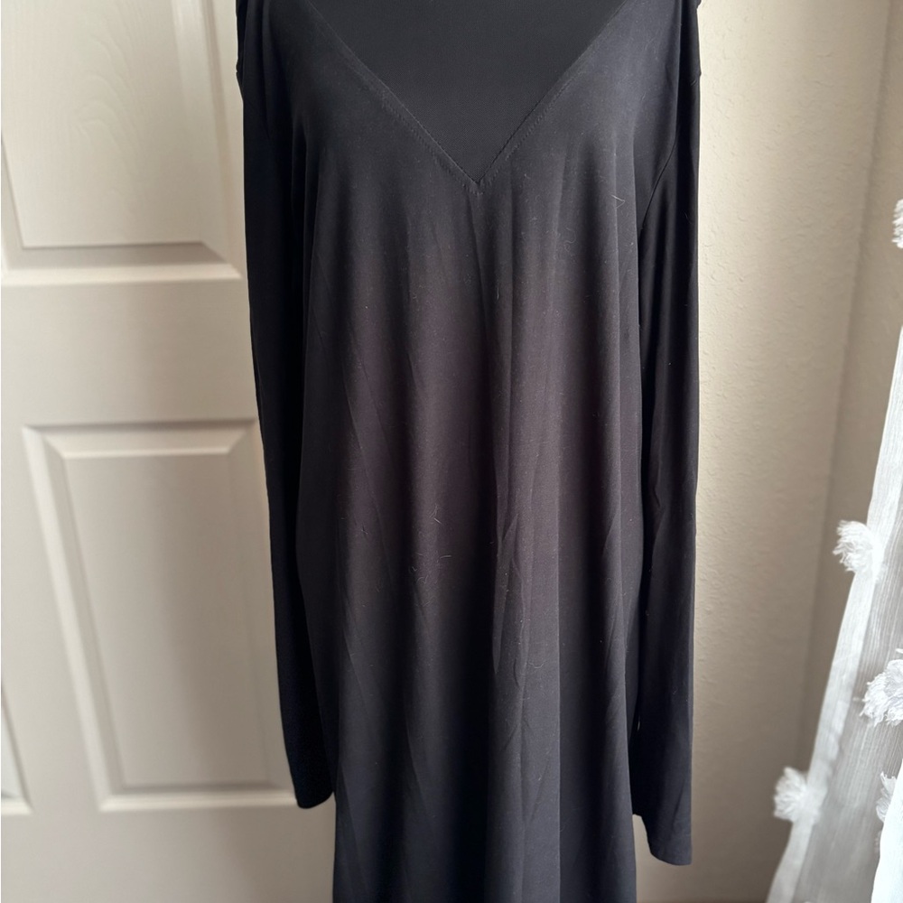 Elegant Black Long Sleeve Dress